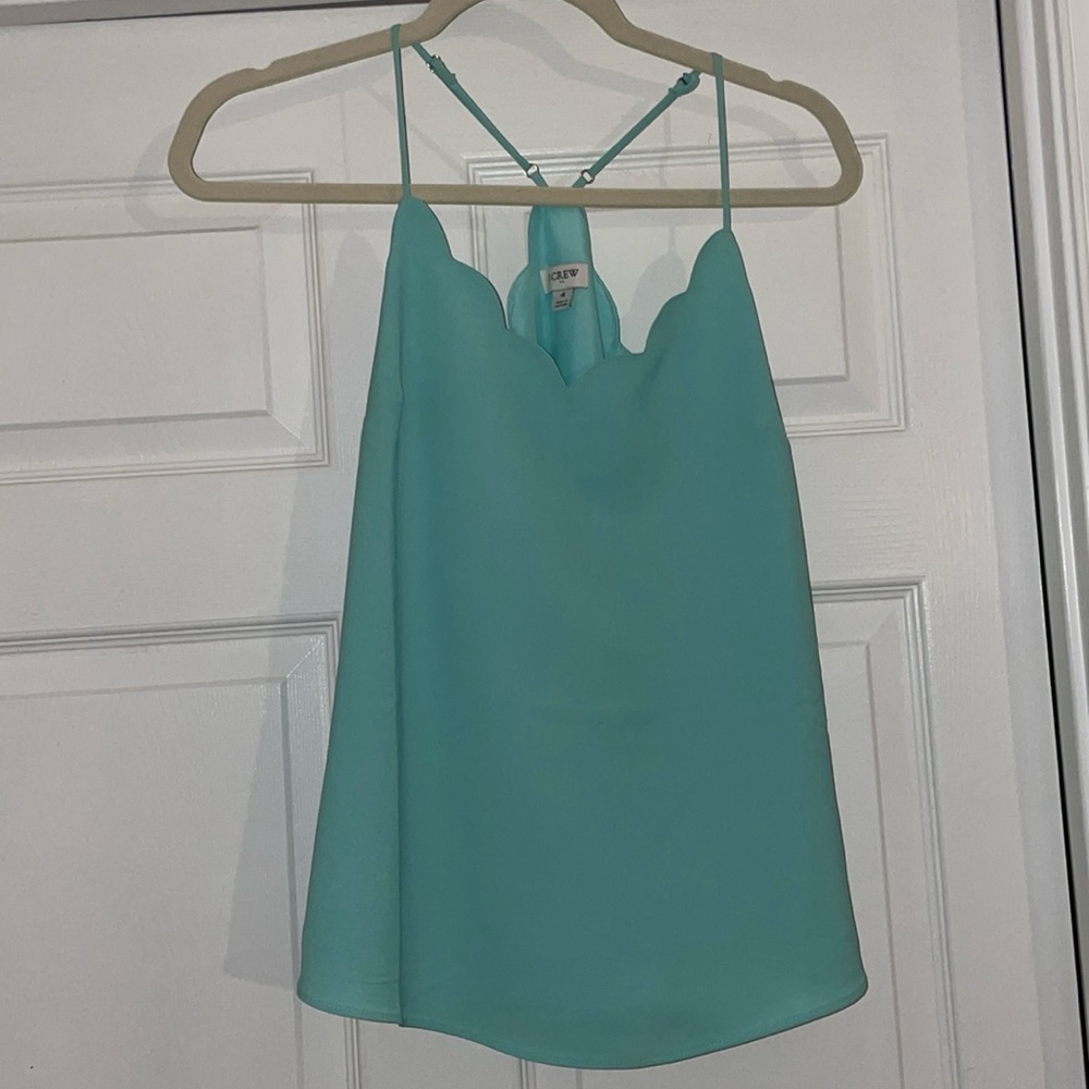 J Crew scalloped tank, size 4